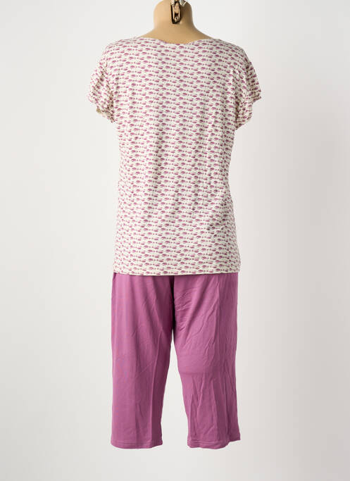 Pyjama manches courtes violet MASSANA femme