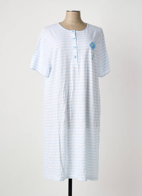 Chemise de nuit bleu ACHEL femme