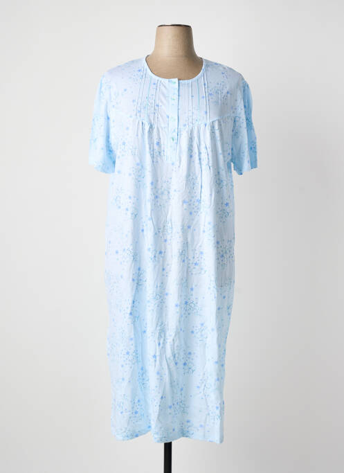 Chemise de nuit bleu ARY & BELLE femme