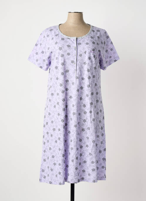 Chemise de nuit violet MASSANA femme