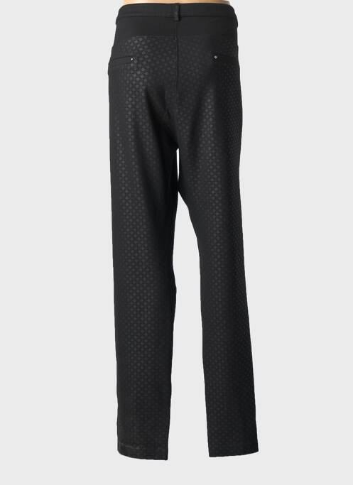 Pantalon droit stretch taille normale noir GRIFFON femme