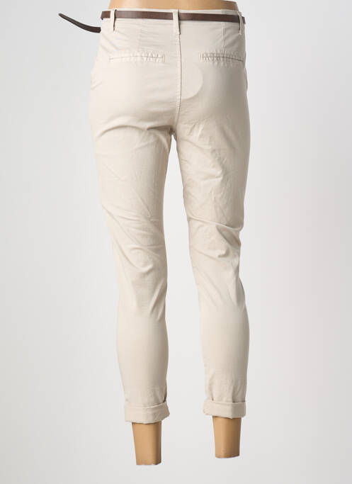 Pantalon 7/8 stretch taille normale beige LACOMY femme