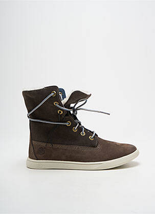 Baskets nubuck bout rond marron TIMBERLAND enfant