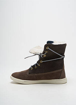 Baskets nubuck bout rond marron TIMBERLAND enfant