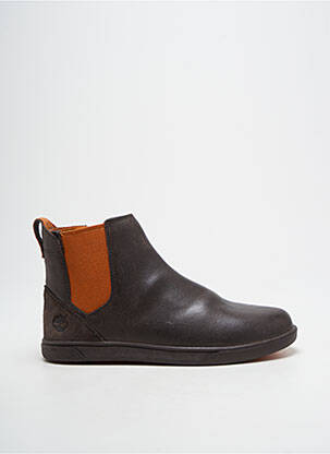 Bottines/boots matière lisse bout rond marron TIMBERLAND garçon