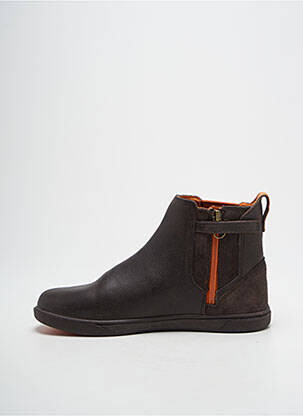 Bottines/boots matière lisse bout rond marron TIMBERLAND garçon