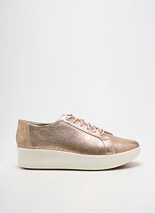 Baskets matière lisse talon de 4 à 6cm rose TIMBERLAND femme