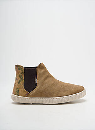 Bottines/boots nubuck talon plat jusqu'à 3cm marron VICTORIA femme