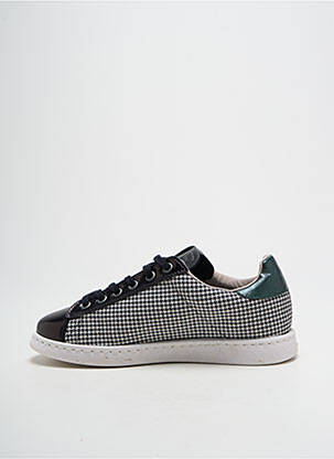 Baskets bout rond talon plat jusqu'à 3cm noir VICTORIA femme