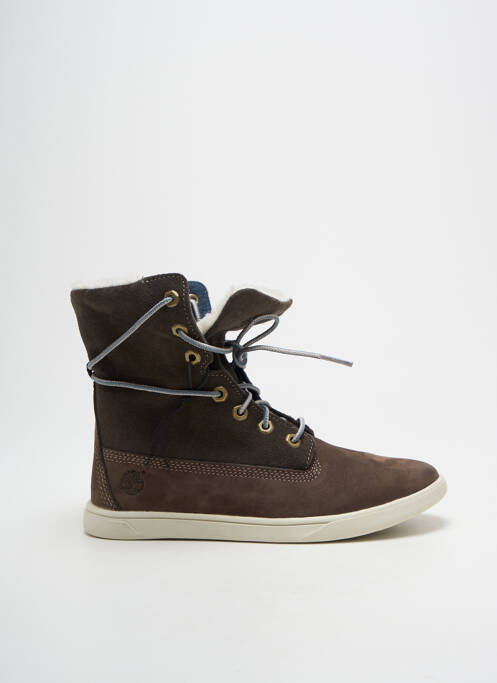 Baskets nubuck bout rond marron TIMBERLAND enfant