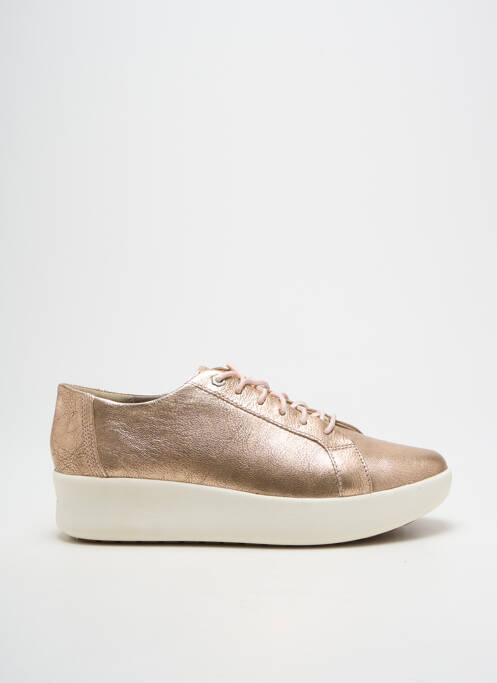 Baskets matière lisse talon de 4 à 6cm rose TIMBERLAND femme
