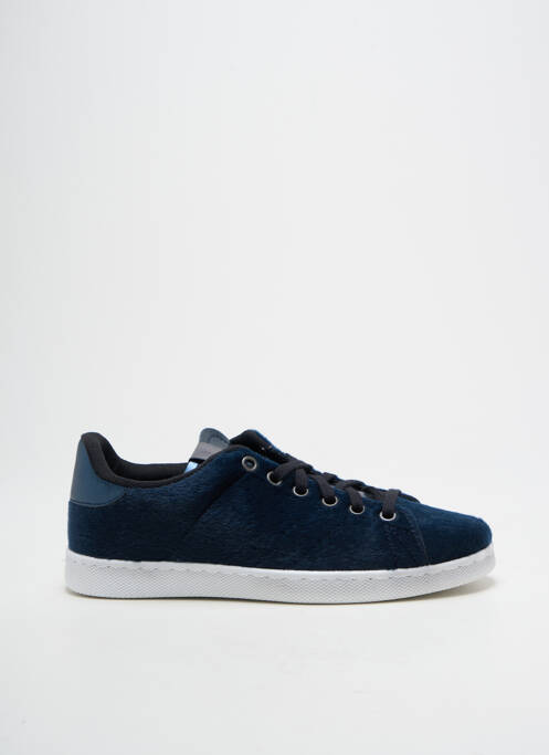 Baskets tissage satiné talon plat jusqu'à 3cm bleu VICTORIA femme