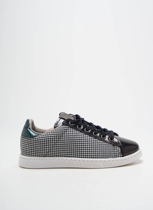 Baskets bout rond talon plat jusqu'à 3cm noir VICTORIA femme