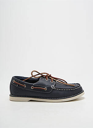 Derbies bout rond talon bas bleu TIMBERLAND garçon