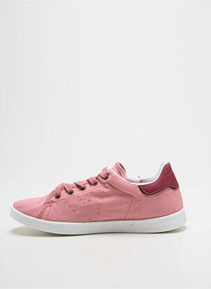 Baskets fermeture lacets bout rond rose VICTORIA fille