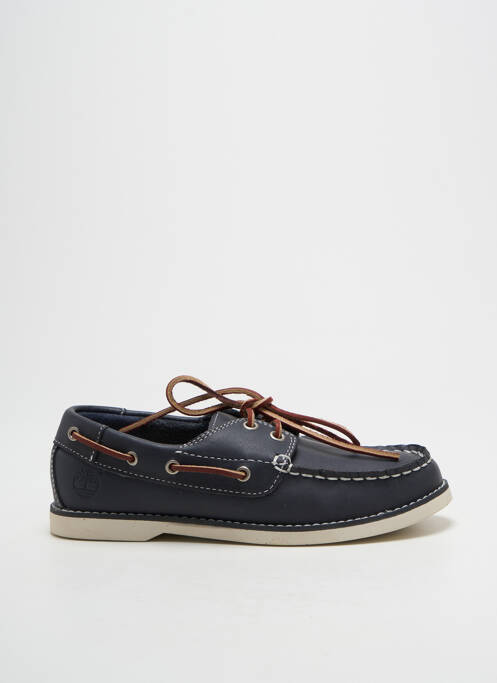 Derbies bout rond talon bas bleu TIMBERLAND garcon
