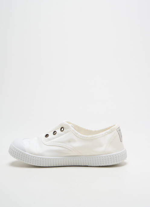 Slip ons bout rond bout rond blanc VICTORIA enfant