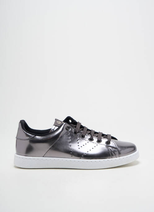 Baskets argent VICTORIA femme