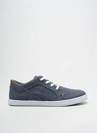 Baskets semelle amovible bout rond bleu HUB homme
