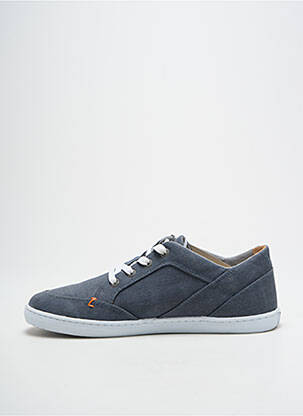 Baskets semelle amovible bout rond bleu HUB homme