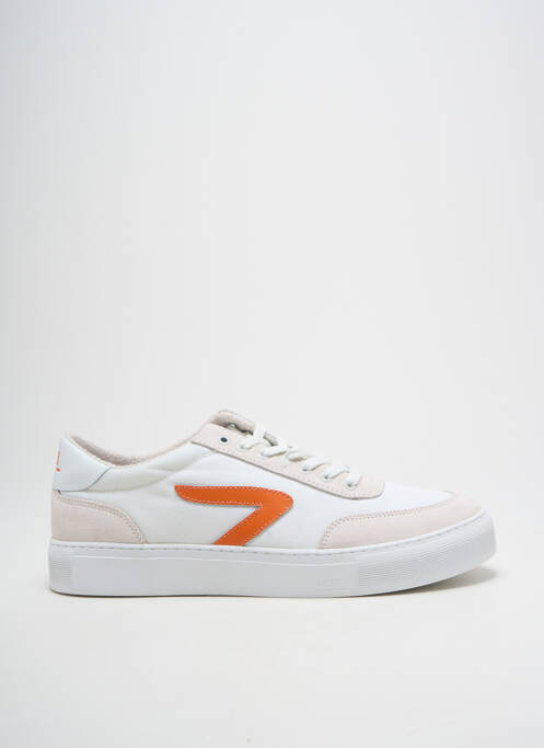 Baskets bout rond bout rond blanc HUB homme
