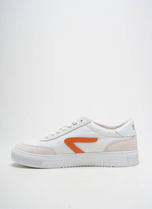 Baskets bout rond bout rond blanc HUB homme