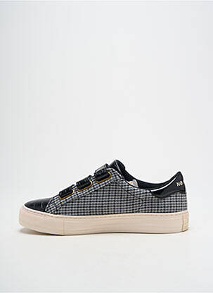 Baskets bout rond talon plat jusqu'à 3cm noir NO NAME femme
