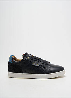 Baskets tissage satiné bout rond noir PANTOFOLA D'ORO garçon