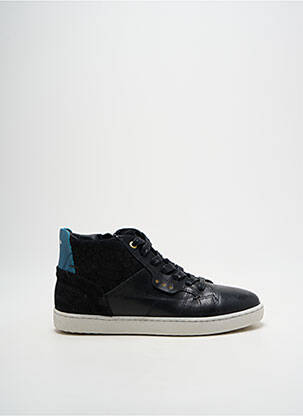Baskets tissage satiné bout rond noir PANTOFOLA D'ORO fille
