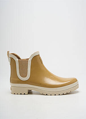 Bottines/boots matière lisse talon plat jusqu'à 3cm beige ARMISTICE femme