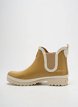 Bottines/boots matière lisse talon plat jusqu'à 3cm beige ARMISTICE femme