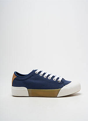 Baskets bout rond talon plat jusqu'à 3cm bleu PATRIOTIC femme
