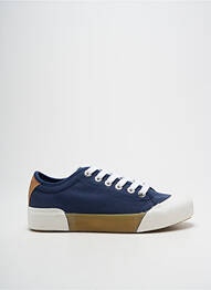 Baskets bout rond talon plat jusqu'à 3cm bleu PATRIOTIC femme