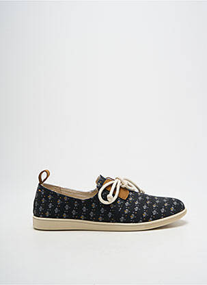 Baskets bout rond talon plat jusqu'à 3cm noir ARMISTICE femme
