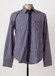 Chemise manches longues poches rose QUINZE & TREIZE homme