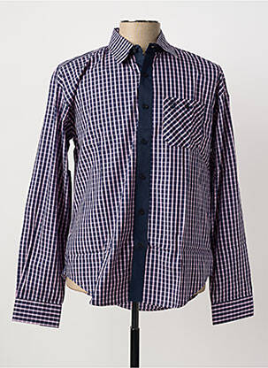 Chemise manches longues rose QUINZE & TREIZE homme