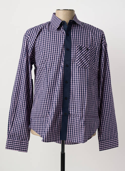 Chemise manches longues coupe droite rose QUINZE & TREIZE homme