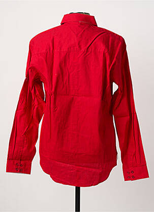 Chemise manches longues coupe droite rouge COMPTOIR DU RUGBY homme