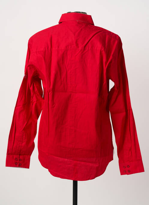 Chemise manches longues coupe droite rouge COMPTOIR DU RUGBY homme