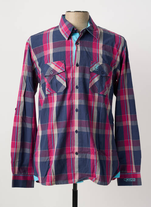 Chemise manches longues bleu COMPTOIR DU RUGBY homme