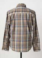 Chemise manches longues marron QUINZE & TREIZE homme seconde vue