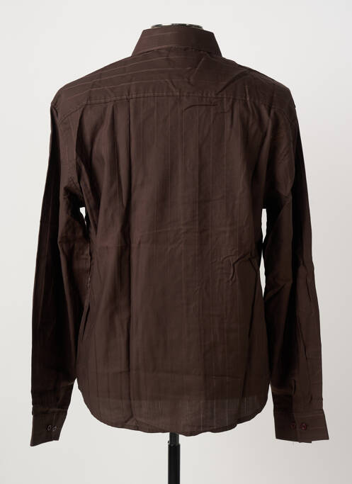 Chemise manches longues coupe cintrée marron COMPTOIR DU RUGBY homme