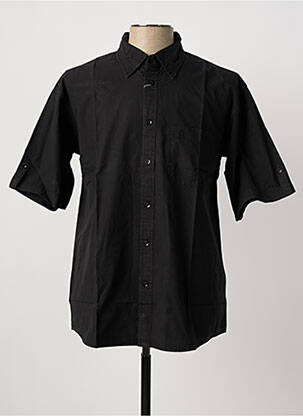 Chemise manches courtes poches noir CLOUD'S homme