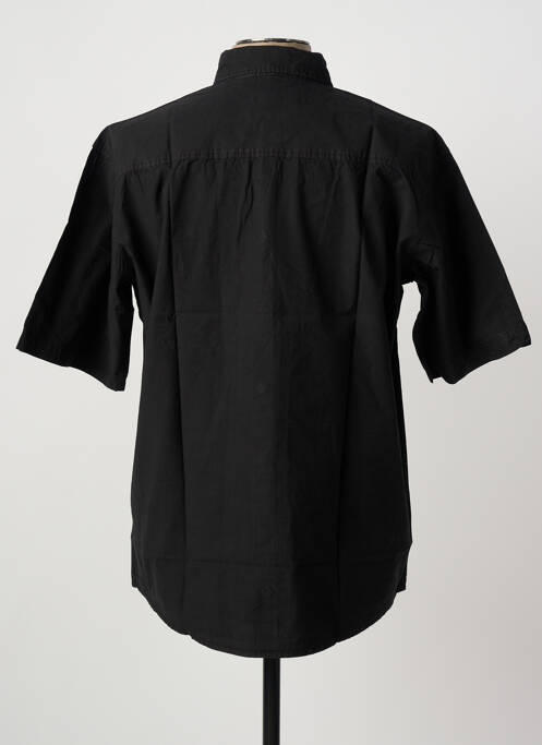 Chemise manches courtes poches noir CLOUD'S homme