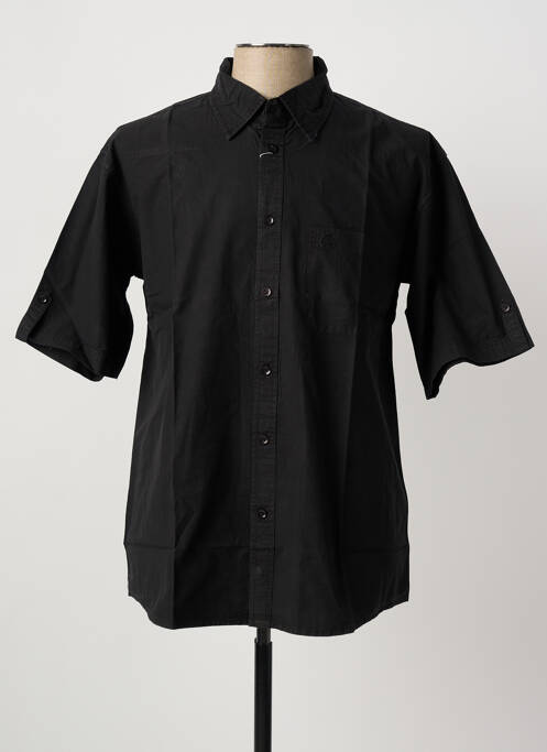 Chemise manches courtes noir CLOUD'S homme