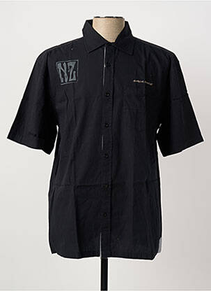 Chemise manches courtes poches noir HAKA DANCE homme