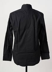 Chemise manches longues noir QUINZE & TREIZE homme seconde vue