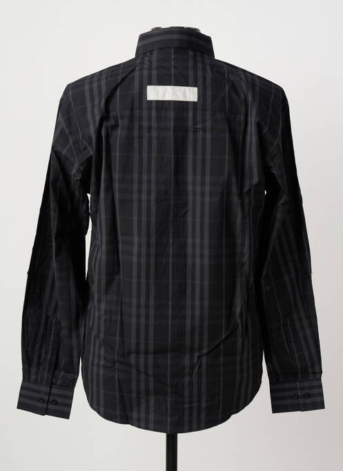 Chemise manches longues imprimé rayures noir HAKA DANCE homme