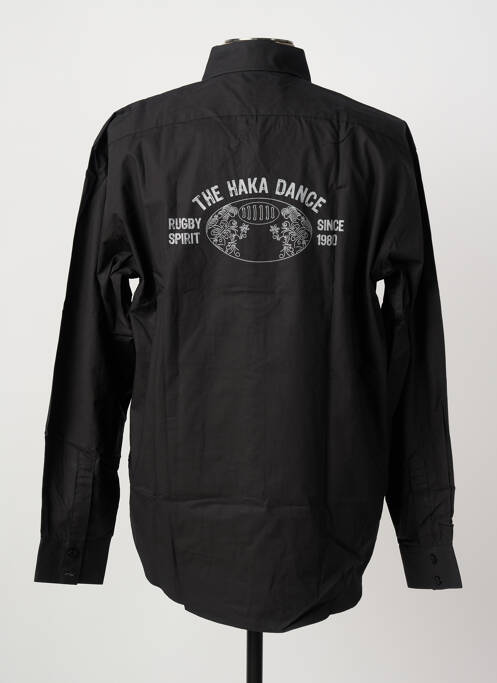 Chemise manches longues noir THE HAKADANCE homme