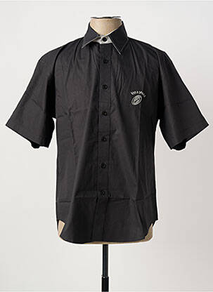Chemise manches courtes coupe droite noir HAKA DANCE homme